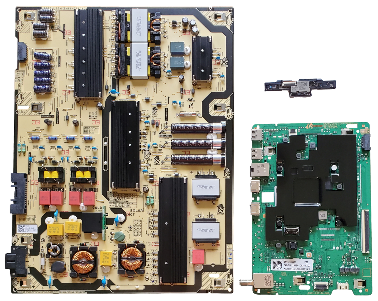 QN85Q60DAFXZA SamsungTV Repair Parts Kit, BN94-18342C Main Board, BN44-01104C Power Supply, BN59-01403A Wifi, QN85Q60DAFXZA CA02, QN85Q60DAFXZA