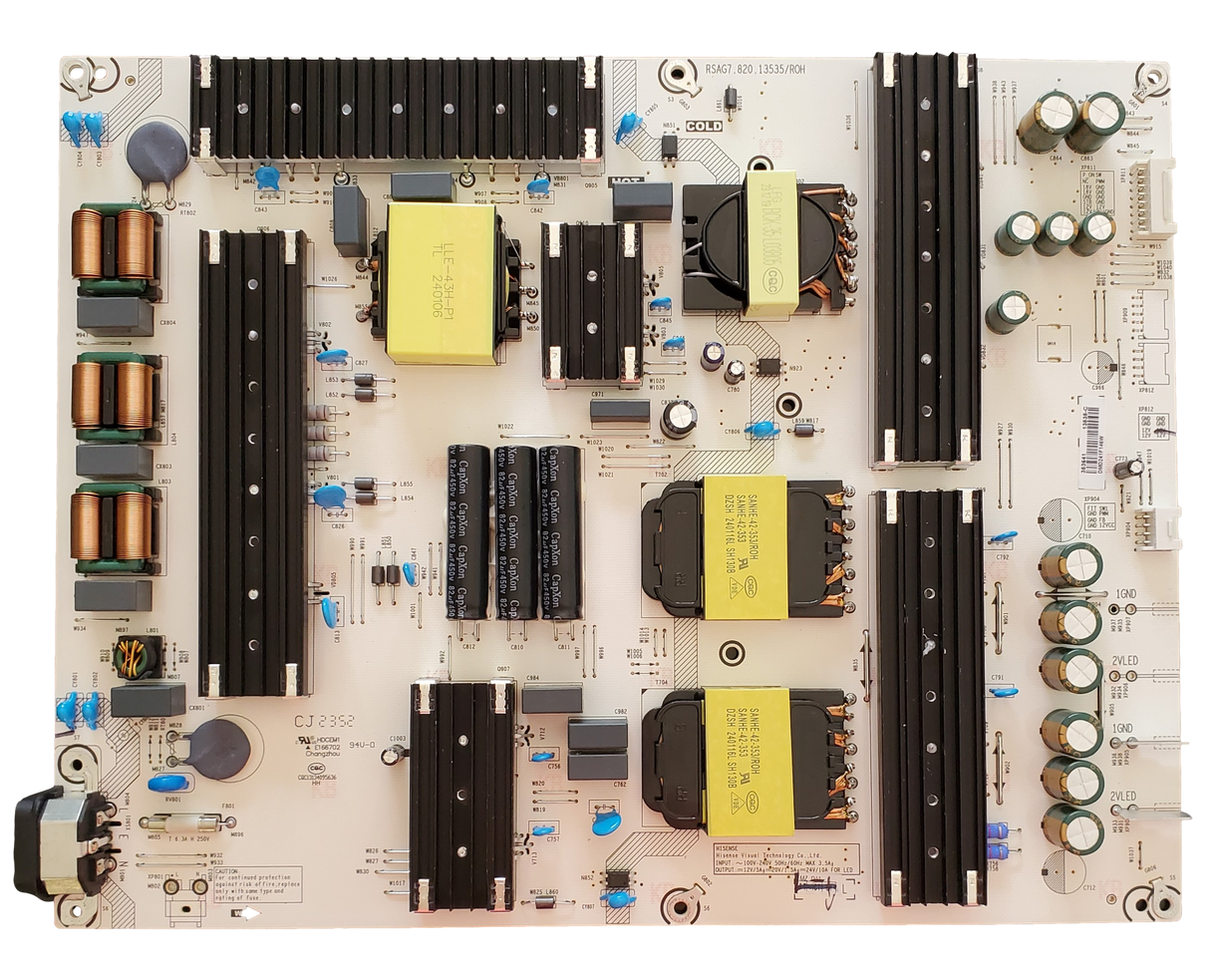 353641 Hisense Power Supply, 353641, 13535-C, RSAG7.820.13535/ROH, 75U6N, 75U6K