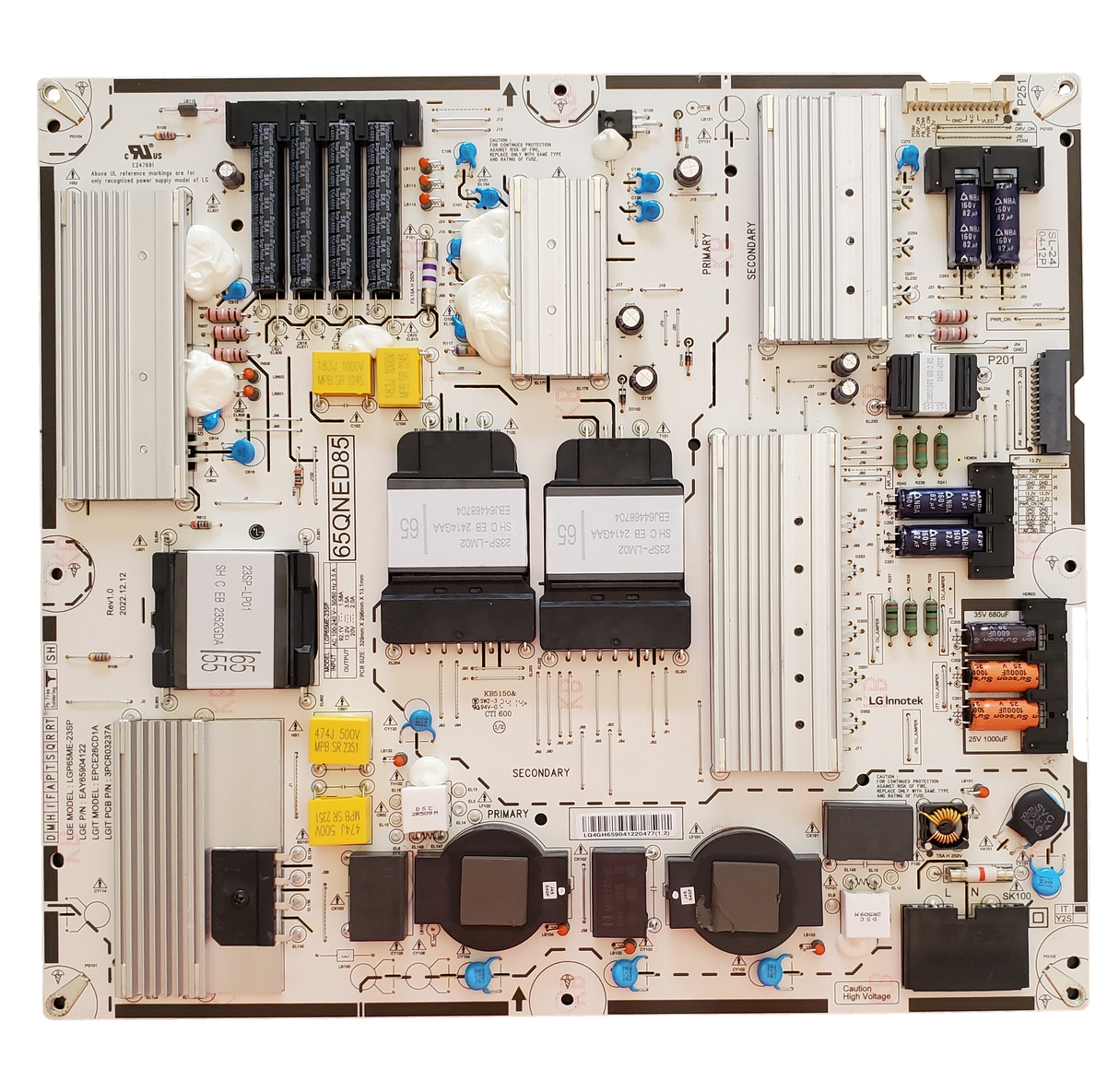 EAY65904122, LG Power Supply Board, LGP65ME-23SP, EPCE26CD1A, 65QNED90TUA