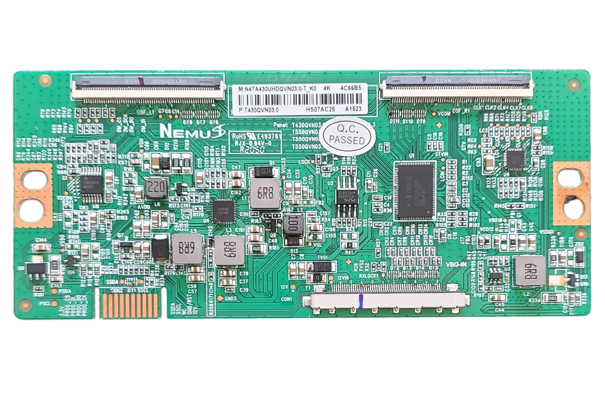 N4TA430UHDQVN03.0 Onn T-Con Board, T430QVN03.0, 100012584