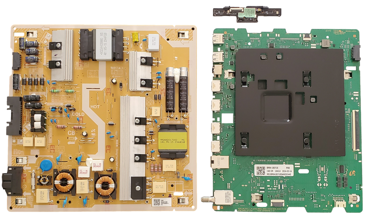QN55Q72DDFXZA Samsung TV Repair Parts Kit, BN94-18371X Main Board, BN44-01105C Power Supply, BN59-01402A Wifi, QN55Q72DDFXZA