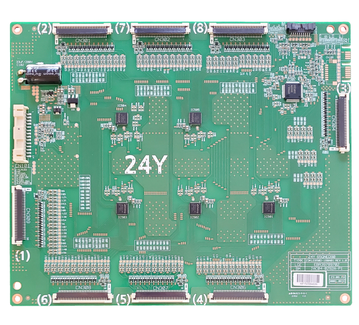 EBR39789702 LG LED Driver, 24Y, JAC04-0292A-P1, 65QNED90TUA