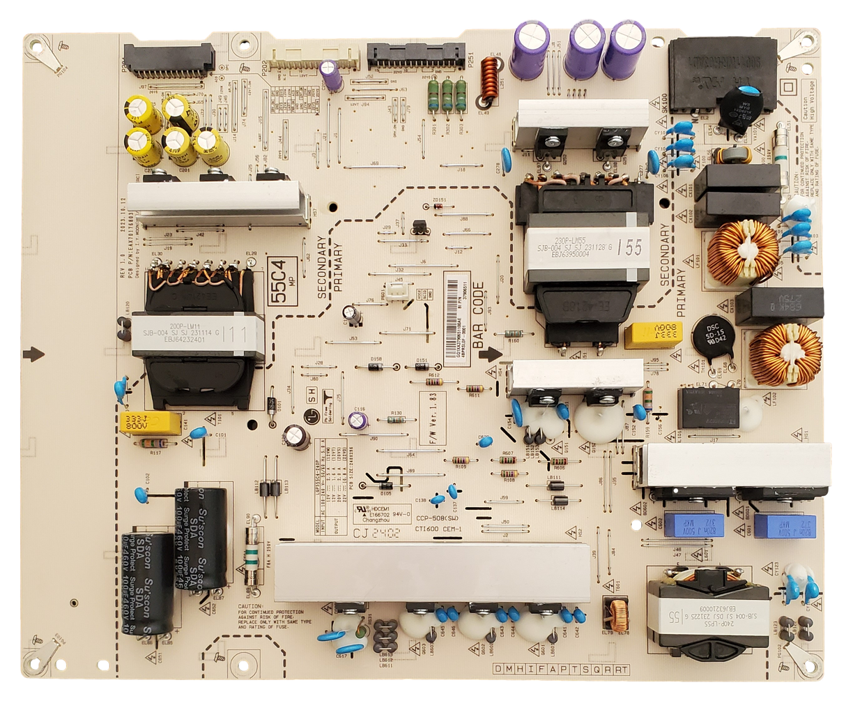 EBR37906511 LG Power Supply, EAX70176803(1.0), OLED55C4PUA