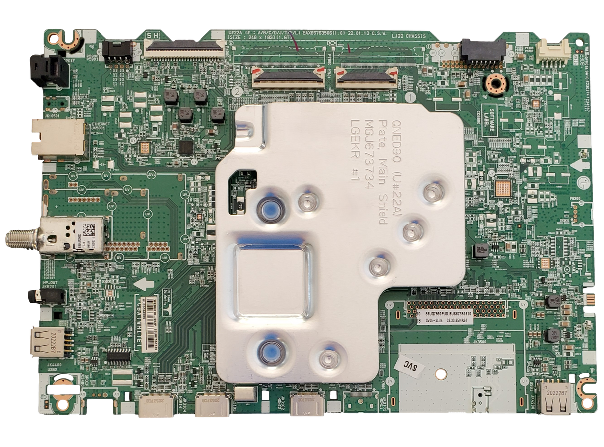 EBU67351610 LG Main Board, BUS67351610, EAX69763506, RU3563A009, 86UQ7590PUD