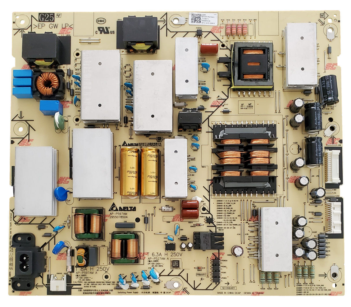 1-013-507-11 Sony Power Supply, 101350711, AP-P527AMA, 2955078504, XR-55A80K