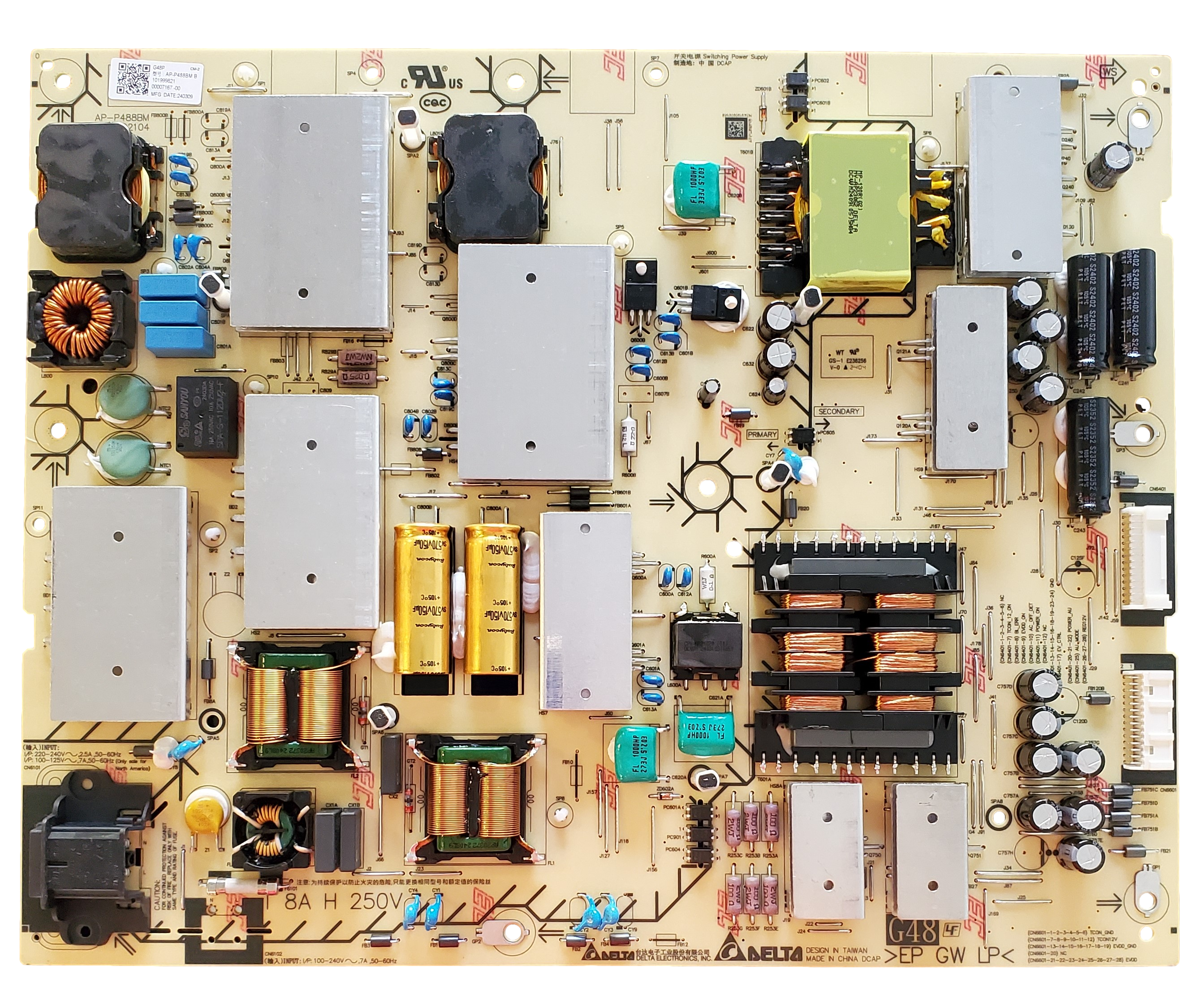 1-019-998-21 Sony Power Supply Board, 101999821, G48, AP