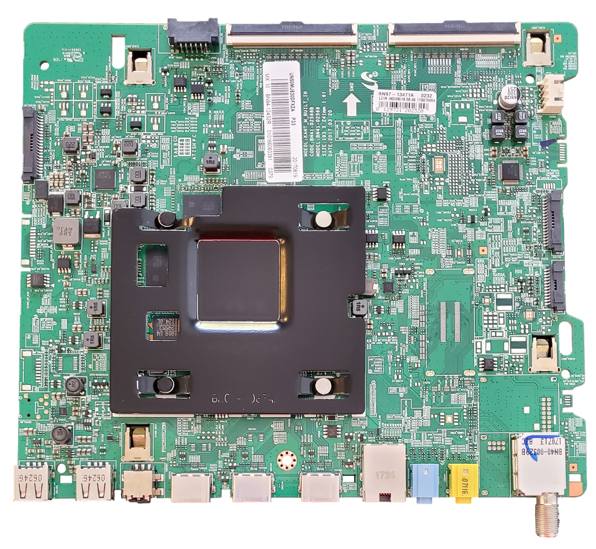 BN94-12432R Samsung Main Board, BN97-13471A, BN41-02568B, UN50MU630DFXZA