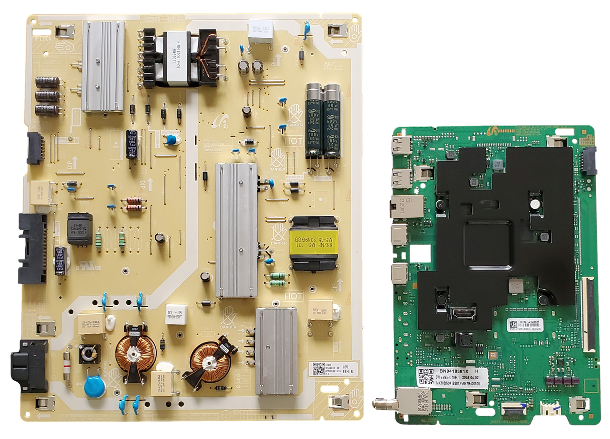 UN65DU8000FXZA Samsung TV Repair Parts Kit, BN94-18381X Main Board, BN44-01111E Power Supply, UN65DU8000FXZA XB03, UN65DU8000FXZA