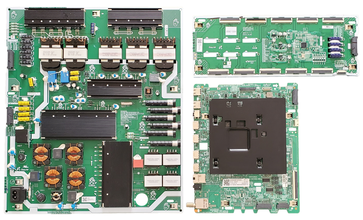 QN65Q90TAFXZA Samsung TV Repair Parts Kit, BN94-15900W Main Board, BN44-01034A Power Supply, BN44-01037A LED Driver, QN65Q90TAFXZA AB04, QN65Q90TAFXZA