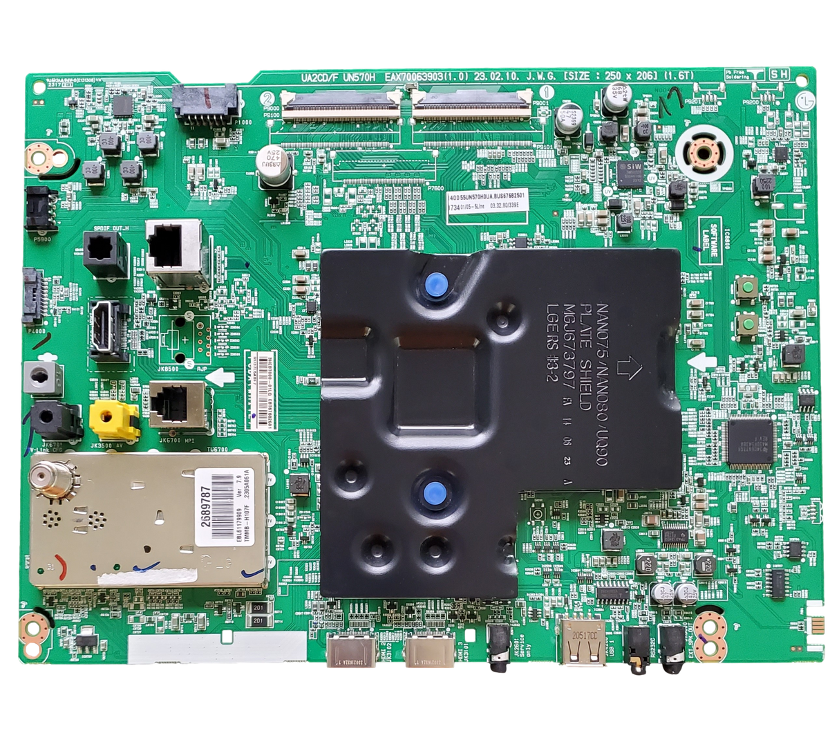 EBT67682501 LG Main Board, EAX70063903(1.0), EBL61179909, 55UN570H0UA