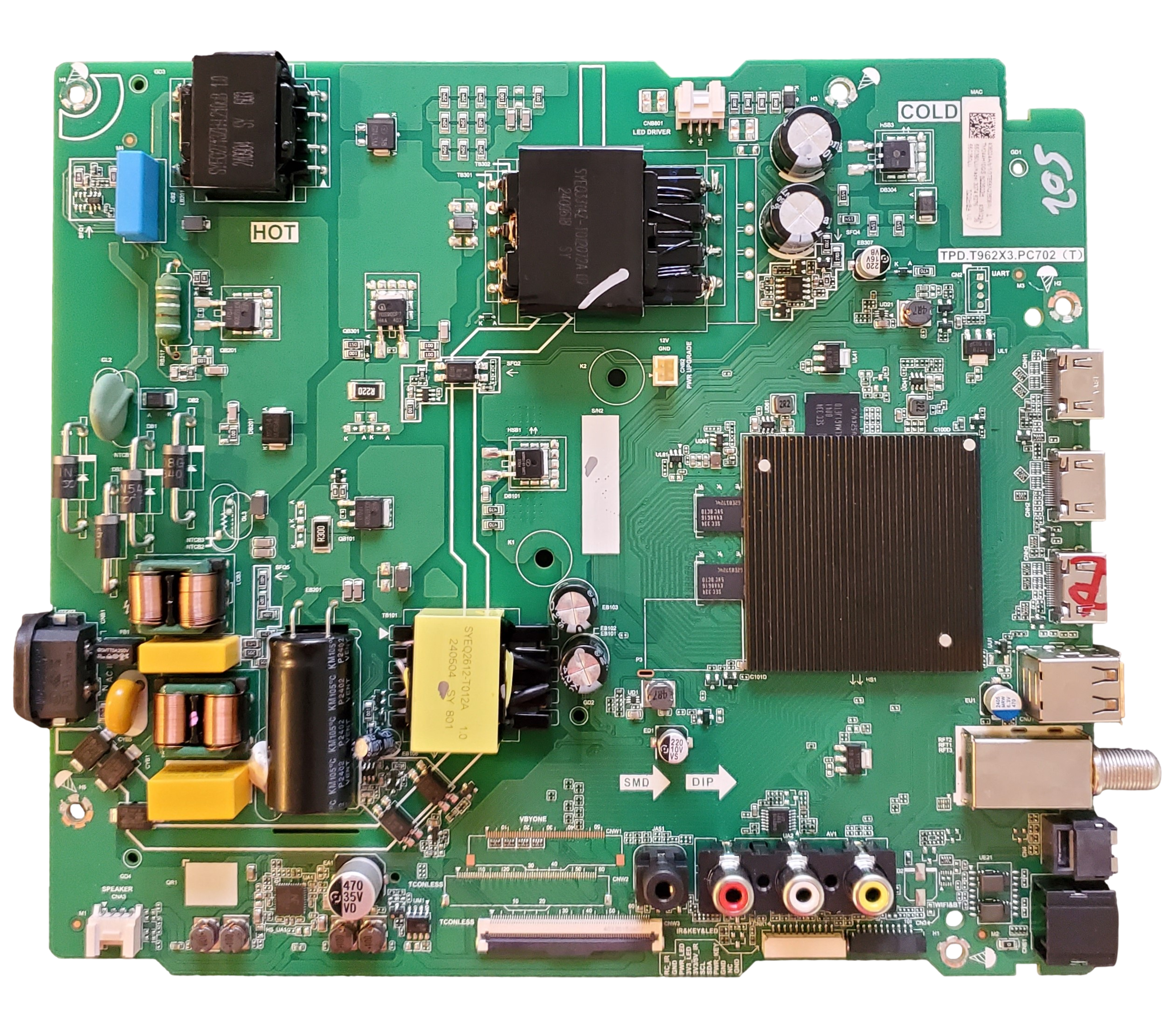 408024 Toshiba Main Board, 408024, 408023, TPD.T962X3.PC702 (T