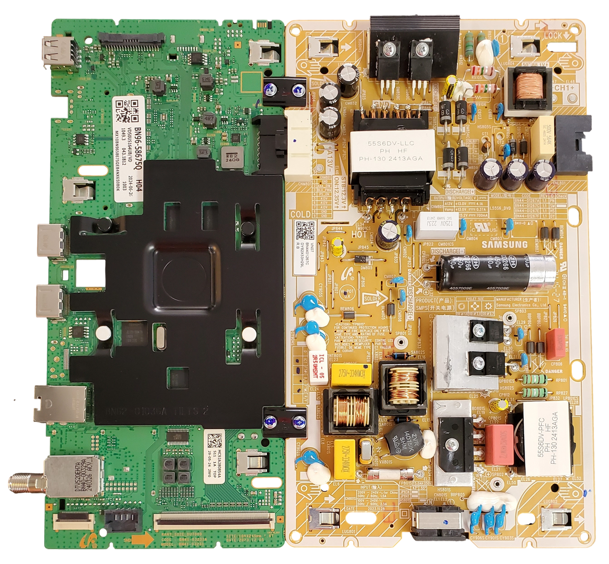 BN96-58675Q-COMBO Samsung Main Board / Power Supply Combo, BN44-01267C, BN41-03231A, UN50DU6900FXZA