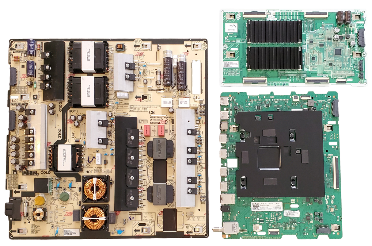 QN75Q80CDFXZA Samsung TV Repair Parts Kit, BN94-18196Y Main Board, BN44-01218A Power Supply, BN44-01229A LED Driver, BA01, QN75Q80CDFXZA