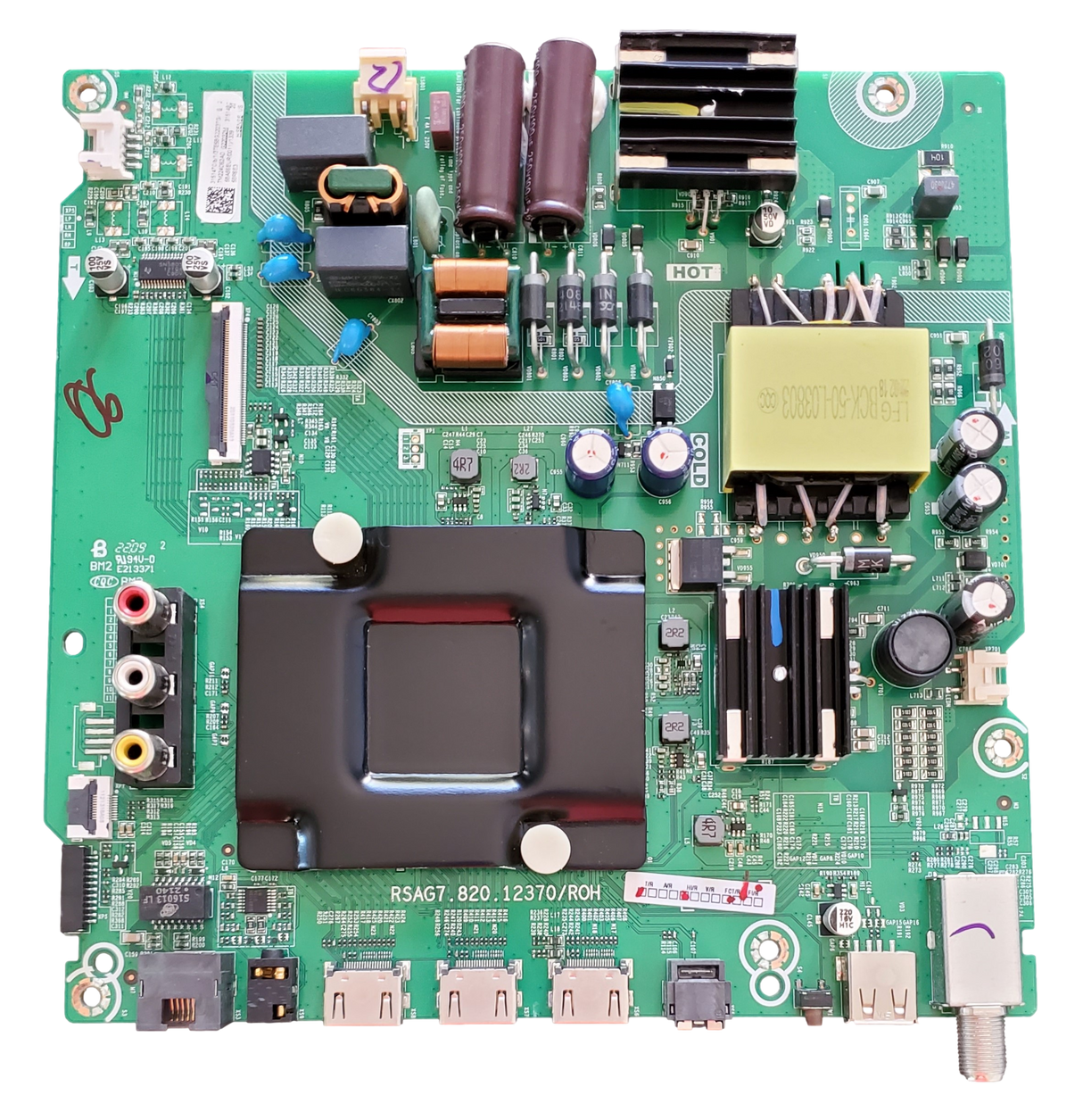 316909 Hisense Main Board, RSAG7.820.12370/R0H, 315147C, 58R6E3