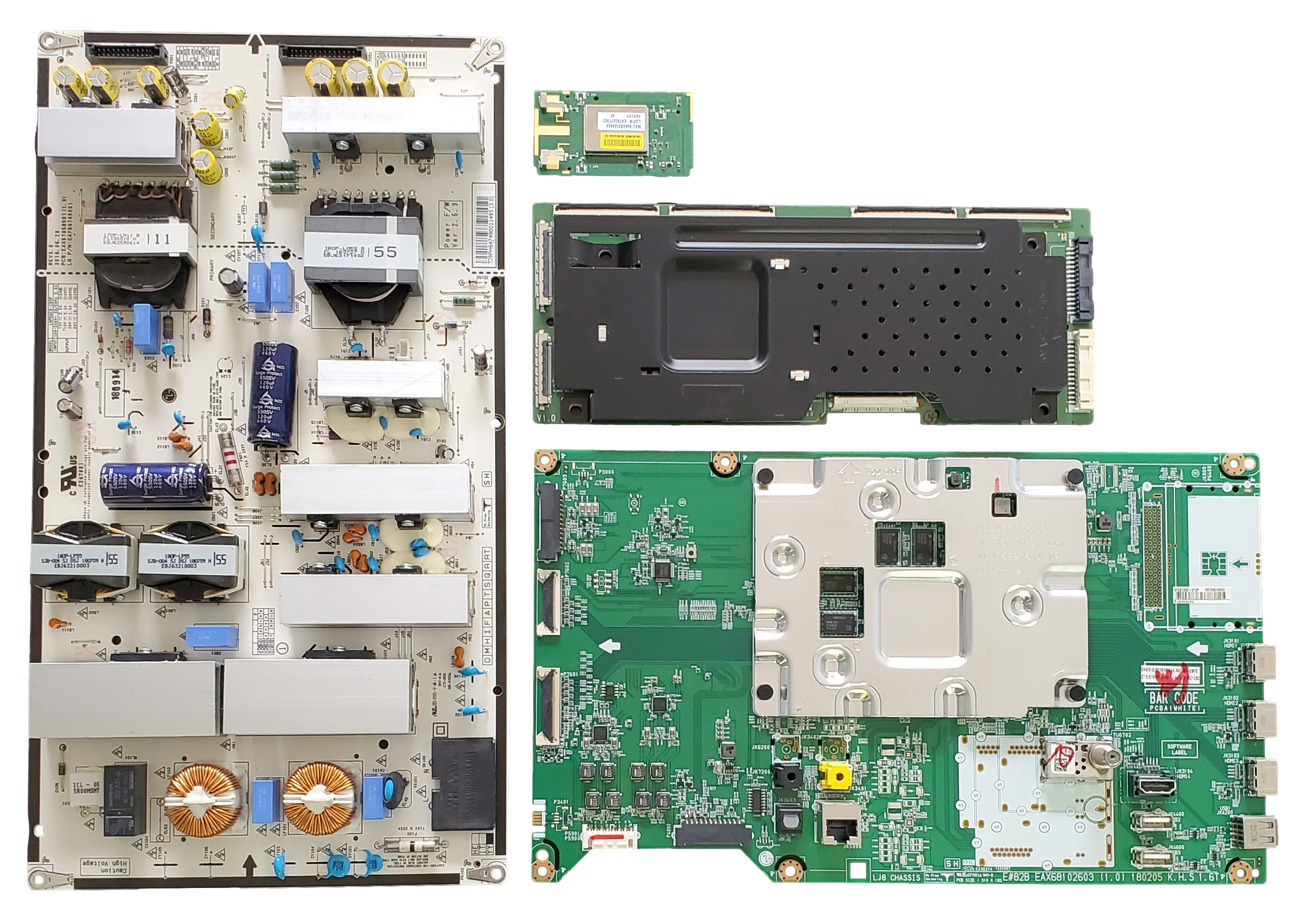 OLED55B8PUA LG TV Repair Parts Kit, EBT65210603 Main Board