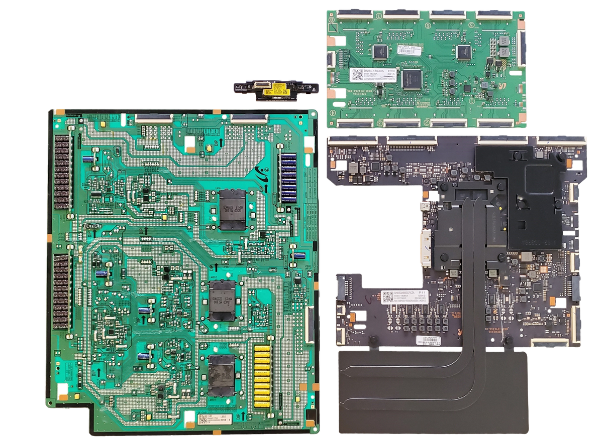 QN65QN800CFXZA Samsung TV Repair Parts Kit, BN94-18085A Main Board, BN44-01172A VSS Power, BN94-18030A LED Driver, BN59-01359A Wifi, QN65QN800CFXZA