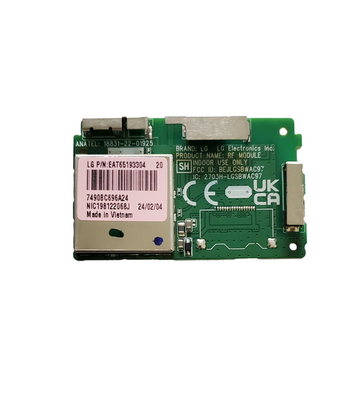 EAT65193304 LG Wi-Fi Module, 005-103076, 2703H-LGSBWAC97, 65QNED80TUC