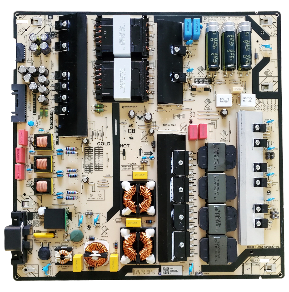 BN44-01283A Samsung Power Supply Board, L98S6N_DDY, BN4401283A, UN98DU9000FXZA, UN98DU9000DXZA