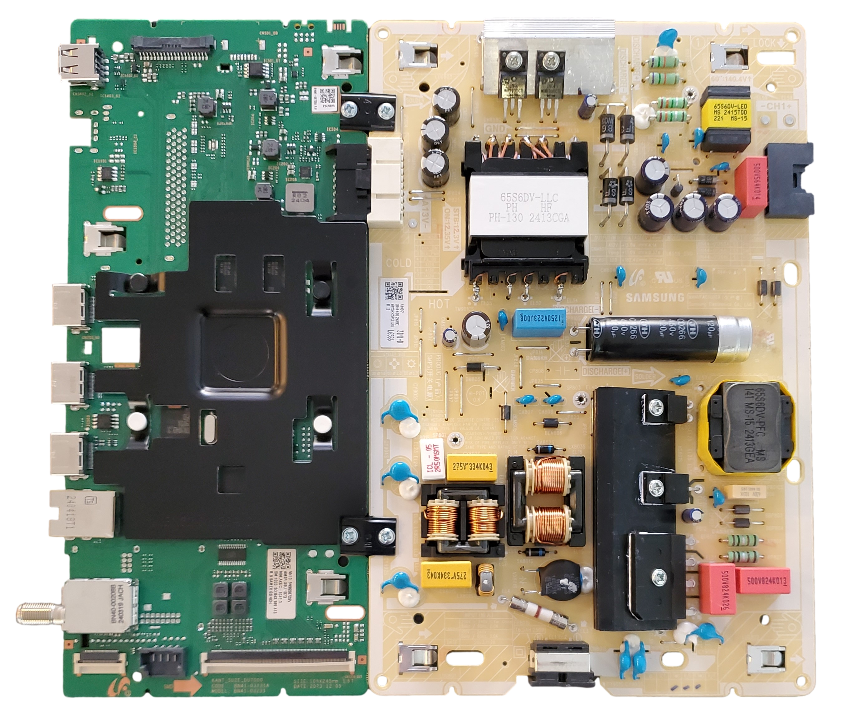 BN96-58725V-COMBO, Samsung Main Board / Power Supply Combo, BN44