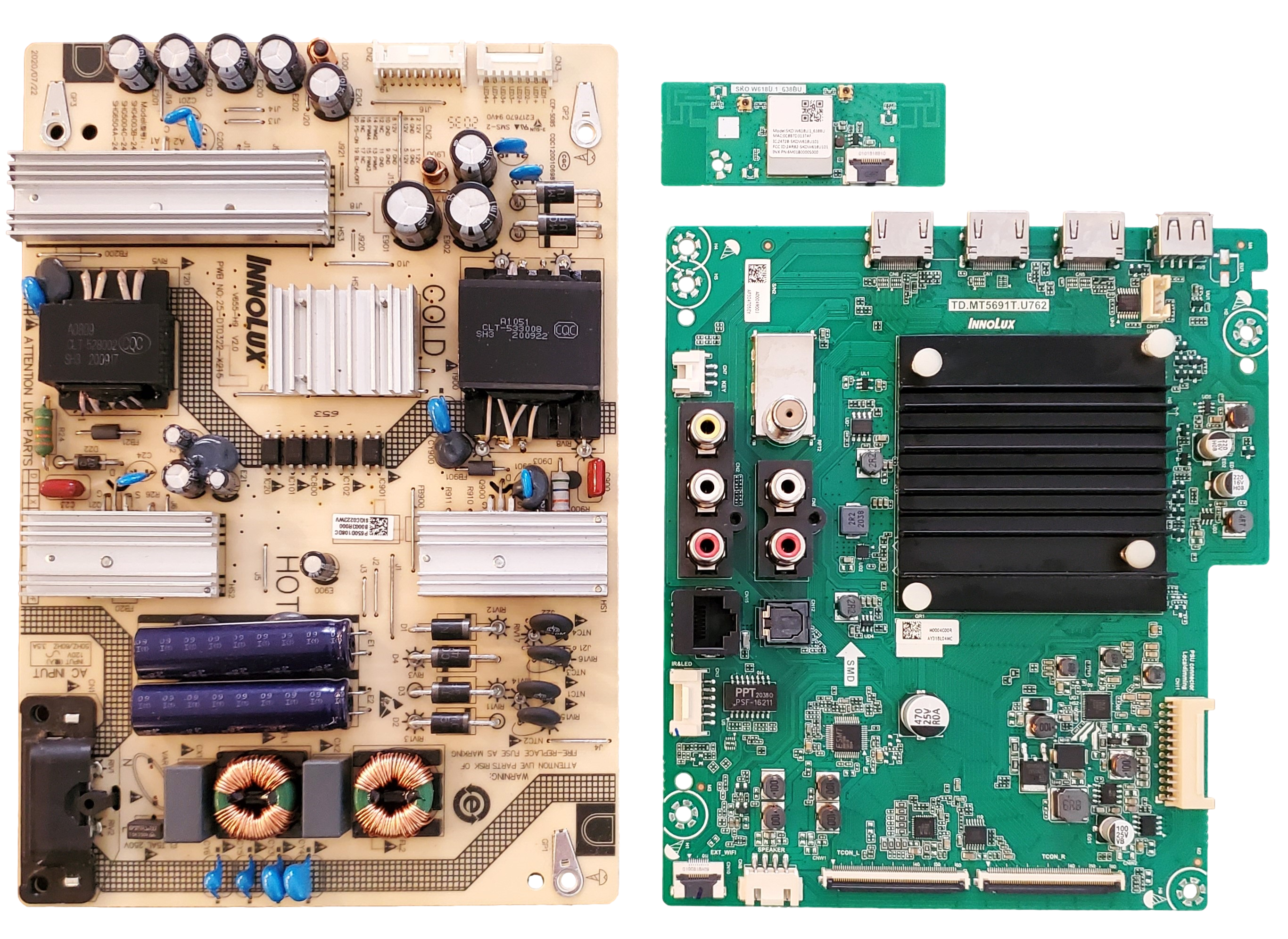 V655-H19 Vizio TV Repair Parts Kit, 6M03A0003H00J Main board