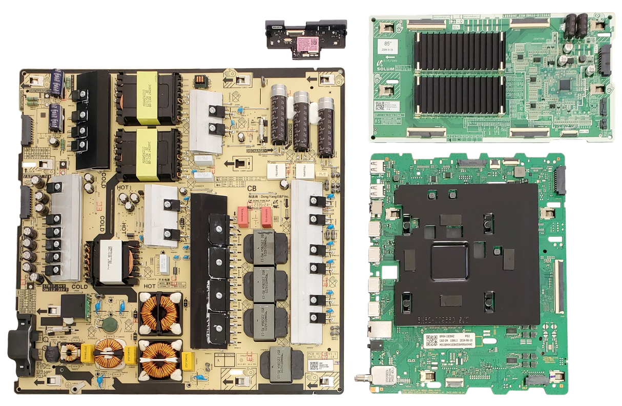 QN85Q80DAFXZA Samsung TV Repair Parts Kit, BN94-18384Z Main Board, BN44-01219A Power Supply, BN44-01230A LED Driver, BN59-01459A Wifi, CB01, QN85Q80DAFXZA