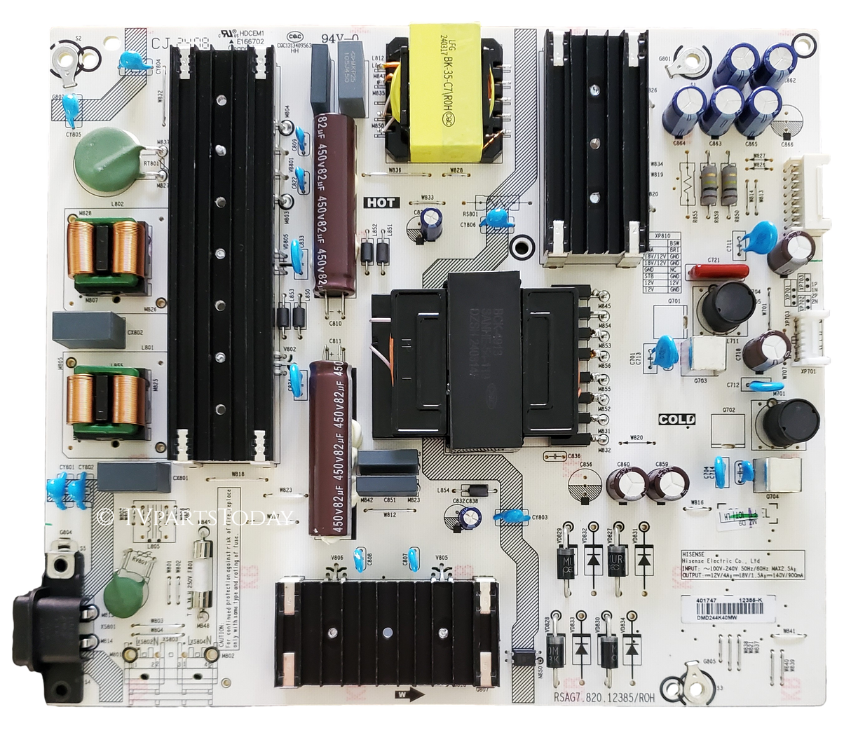 401747 Hisense Power Supply Board, RSAG7.820.12385/ROH, 65QD7N