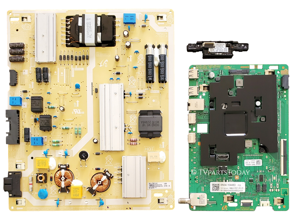 QN60Q60AAFXZA Samsung TV Repair Parts Kit, BN94-16448D Main Board, BN44-01101A Power Supply, BN59-01360A Wifi, QN60Q60AAFXZA