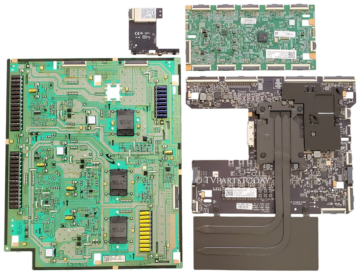 QN75QN850AFXZA Samsung TV Repair Parts Kit, BN94-17006F Main Board, BN44-01130A VSS, BN94-16847C LED Driver, BN59-01372A Wifi, QN75QN850AFXZA FA02, QN75QN850AFXZA