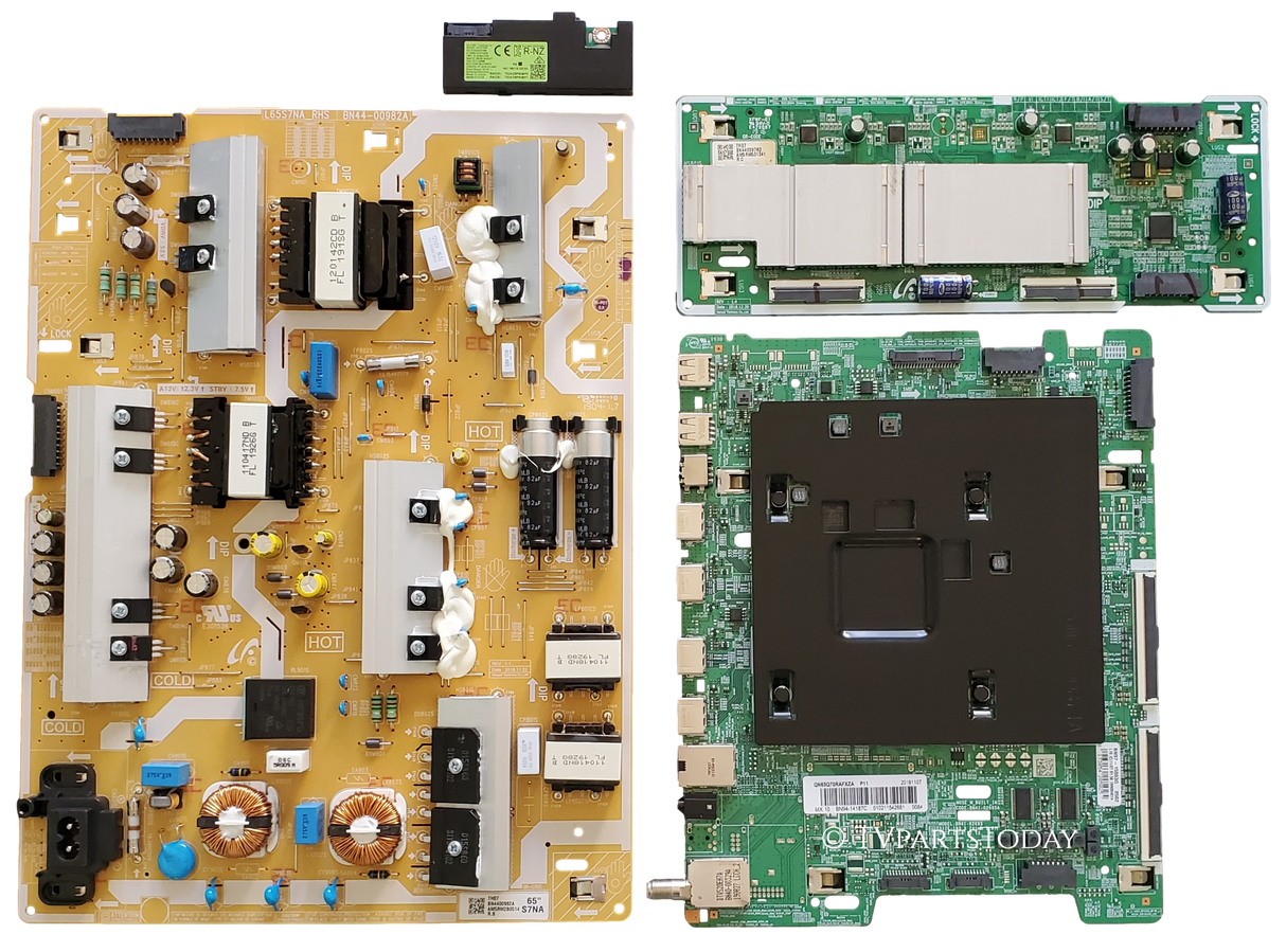 QN65Q70RAFXZA Samsung TV Repair Parts Kit, BN94-14187C Main Board, BN44-00982A Power Supply, BN44-00978D LED Driver, BN59-01314A Wifi, QN65Q70RAFXZA AA03, QN65Q70RAFXZA