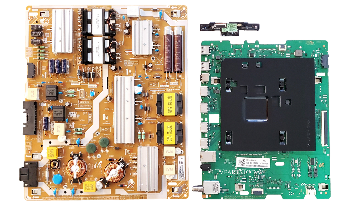 QN65Q70CDFXZA Samsung TV Repair Parts Kit, BN94-18049G Main Board, BN44-01106C Power Supply, BN59-01402A Wifi, QN65Q70CAFXZA CB07, QN65Q70CDFXZA CB05