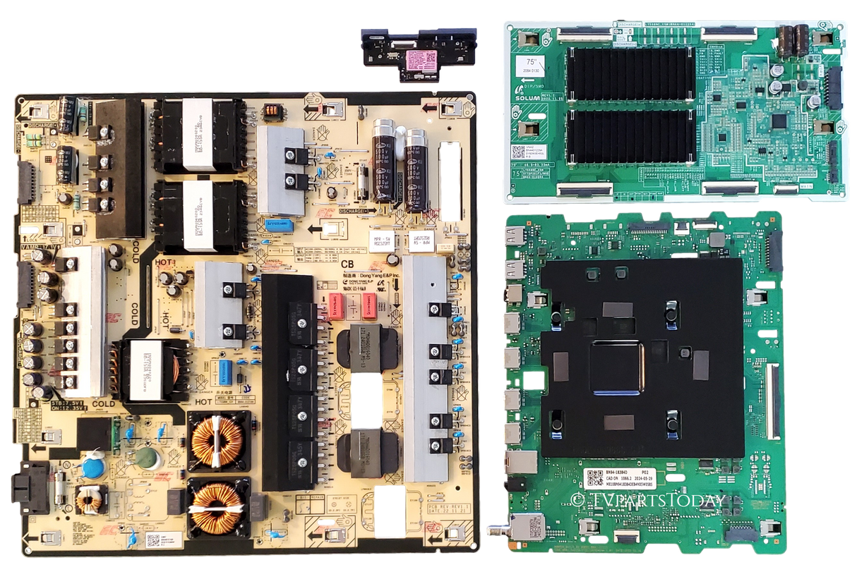 QN75Q80DAFXZA Samsung TV Repair Parts kit, BN94-18348D Main board, BN44-01218A Power Supply, BN44-01229A LED Driver, BN59-01459A Wifi, QN75Q80DAFXZA