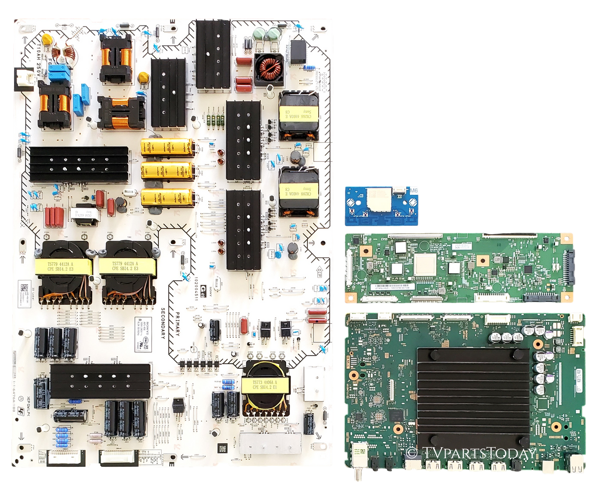 K-77XR80 Sony TV Repair Parts Kit, A-5069-646-A Main Board, 1-020-004-11 Power Supply, 6871L-7646A T-Con, 1-013-126-11 Wifi, K77XR80, K-77XR80