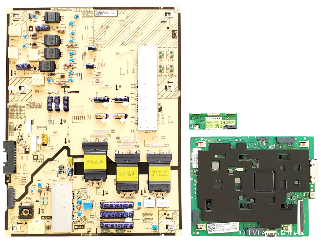 QN85LS03BDFXZA Samsung TV Repair Parts Kit, BN94-17461X Main Board, BN44-01151B Power Supply, BN59-01333A Wifi, QN85LS03BDFXZA