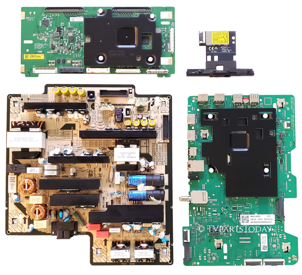 QN55S85DAEXZA Samsung TV Repair Parts Kit, BN94-18426S Main Board, BN44-01271A Power Supply, 6871L-7785A T-Con, BN59-01463A Wifi, QN55S85DAEXZA