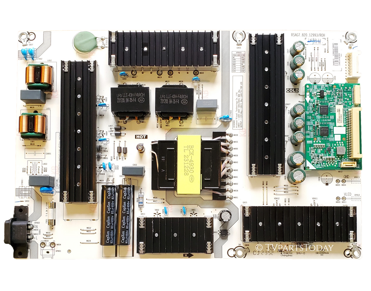 348612 Hisense Power Supply, 12993-F, RSAG7.820.12993/ROH, 65U6HF