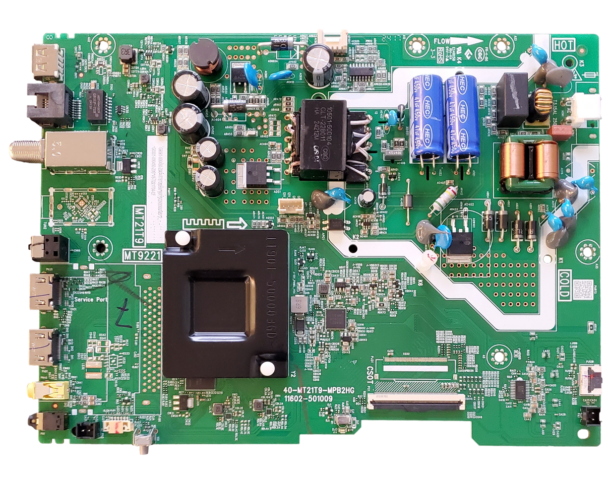 G0301-000450 TCL Main Board, 40-MT21T9-MPB2HG, 11602-501009, 40S350G