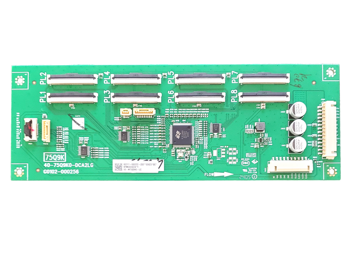 G0311-000222 TCL LED Driver, G0311-000222, V8-M75Q9K0-LC, 40-75Q9K0-DCA2LG, G0102-000256, 75QM751G