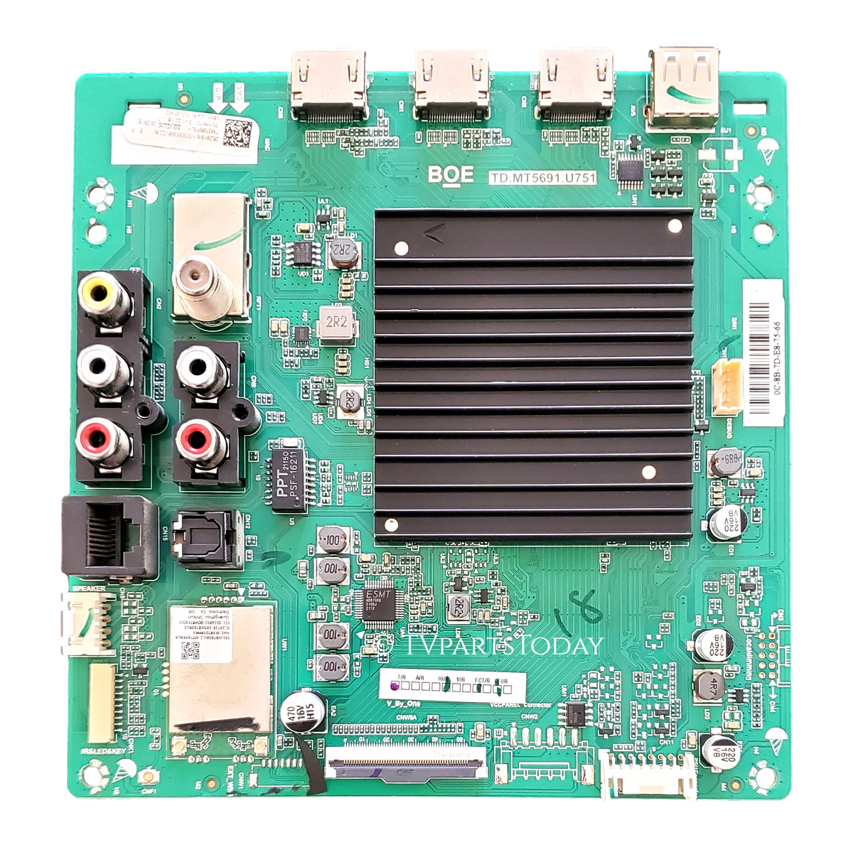 60103-000755 Vizio Main Board, 262919, TD.MT5691.U751, LBPFE4LX3304139, V655-J04