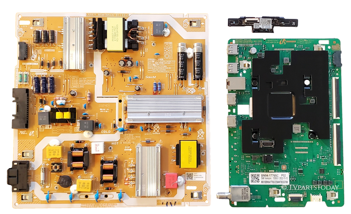 QN55Q60BAFXZA Samsung TV Repair Parts Kit, BN94-17765C Main Board, BN44-01100J Power Supply, BN59-01403A Wifi, QN55Q60BAFXZA FA07, QN55Q60BAFXZA