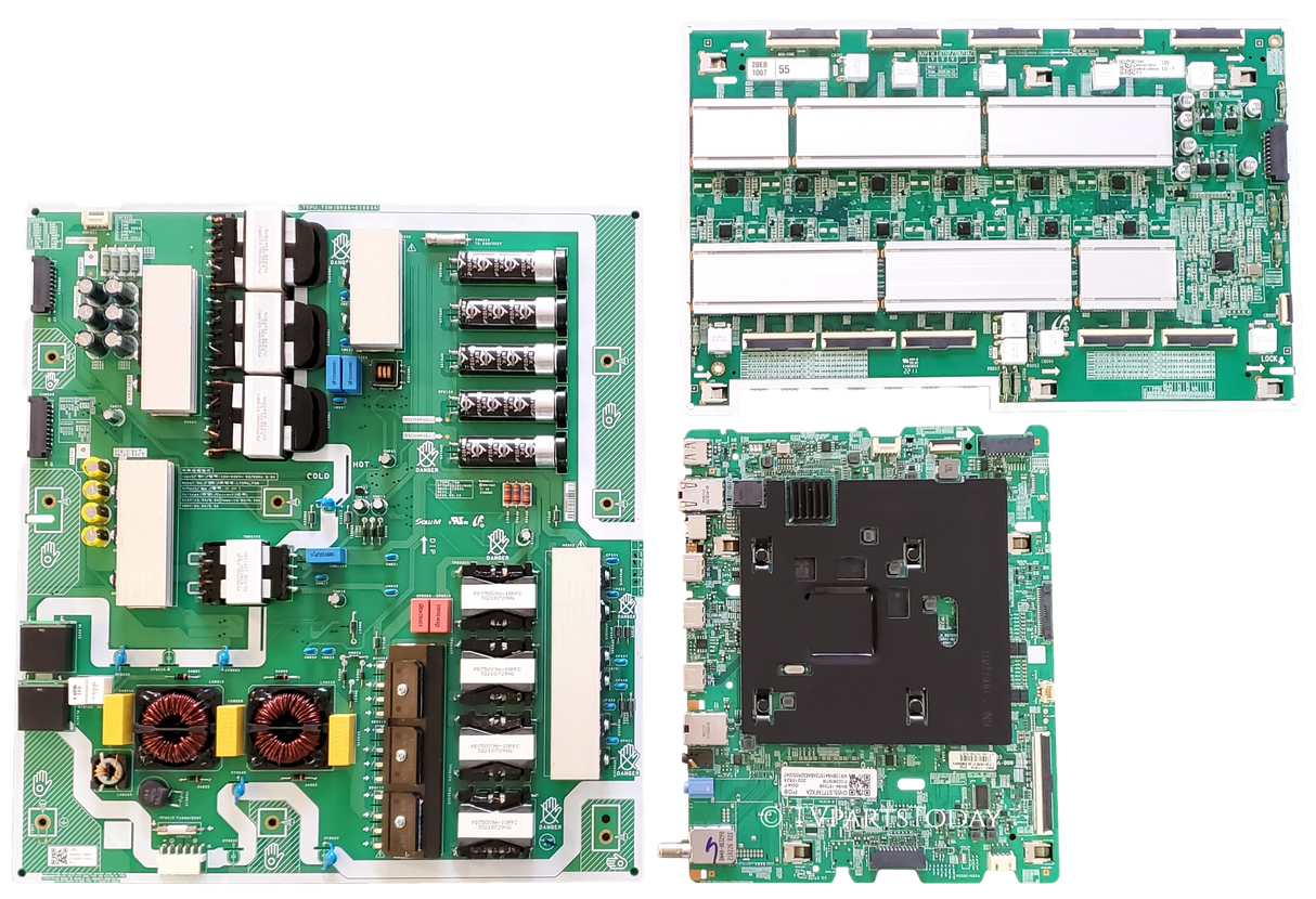 QN55LST7TAFXZA Samsung TV Repair Parts Kit, BN94-15724B Main Board, BN44-01084A Power Supply, BN44-01092A LED Driver, QN55LST7TAFXZA AA01, QN55LST7TAFXZA