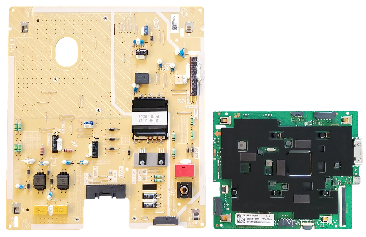 QN55LS03DAFXZA Samsung TV Repair Parts Kit, BN94-18388H Main Board, BN44-01119C Power Supply, BN59-01333A Wifi, BN59-01435A HUB, QN55LS03DAFXZA