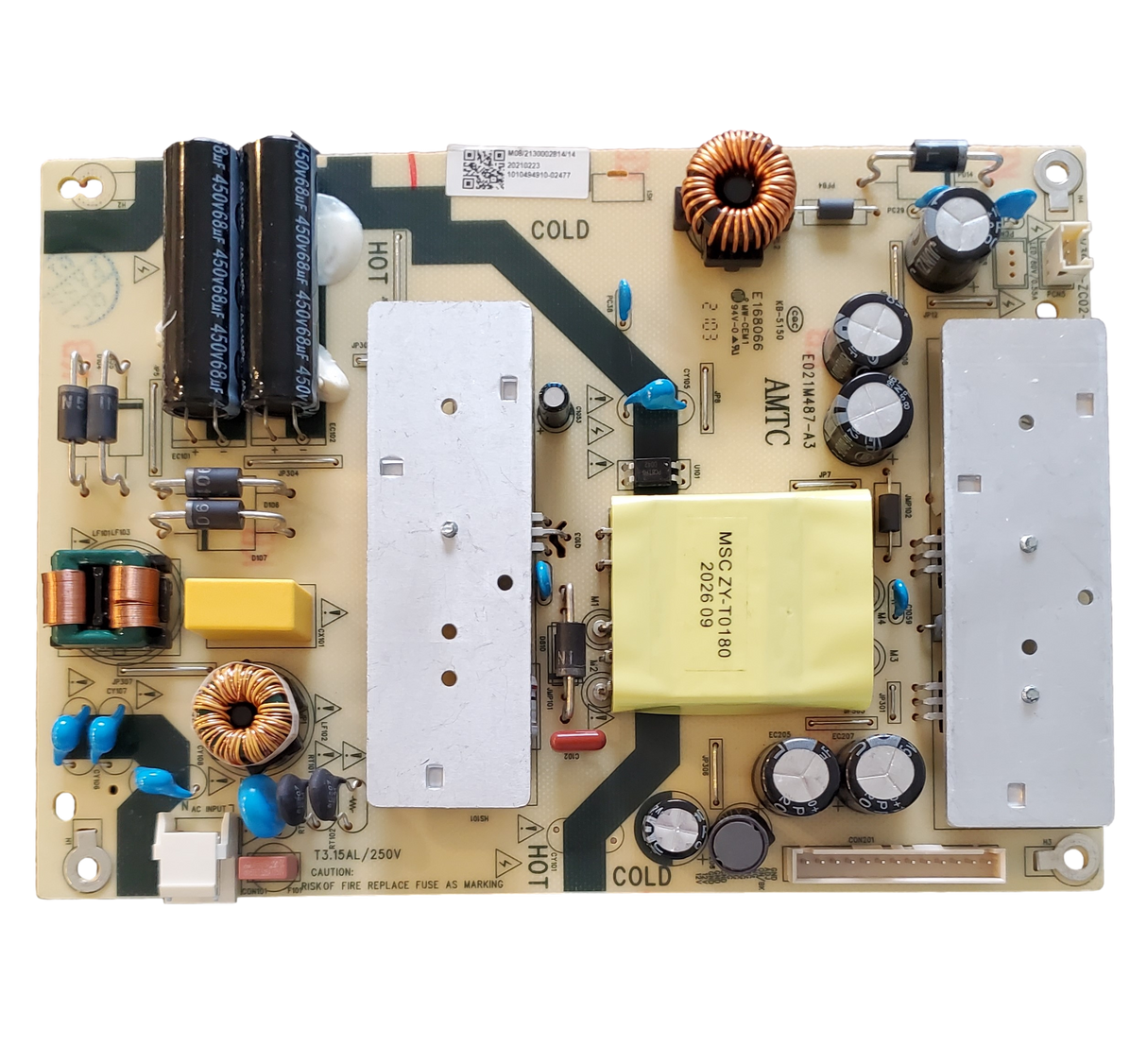 514C3903M08, Element Power Supply Board, TV3903-ZC02-01, E4AA43R