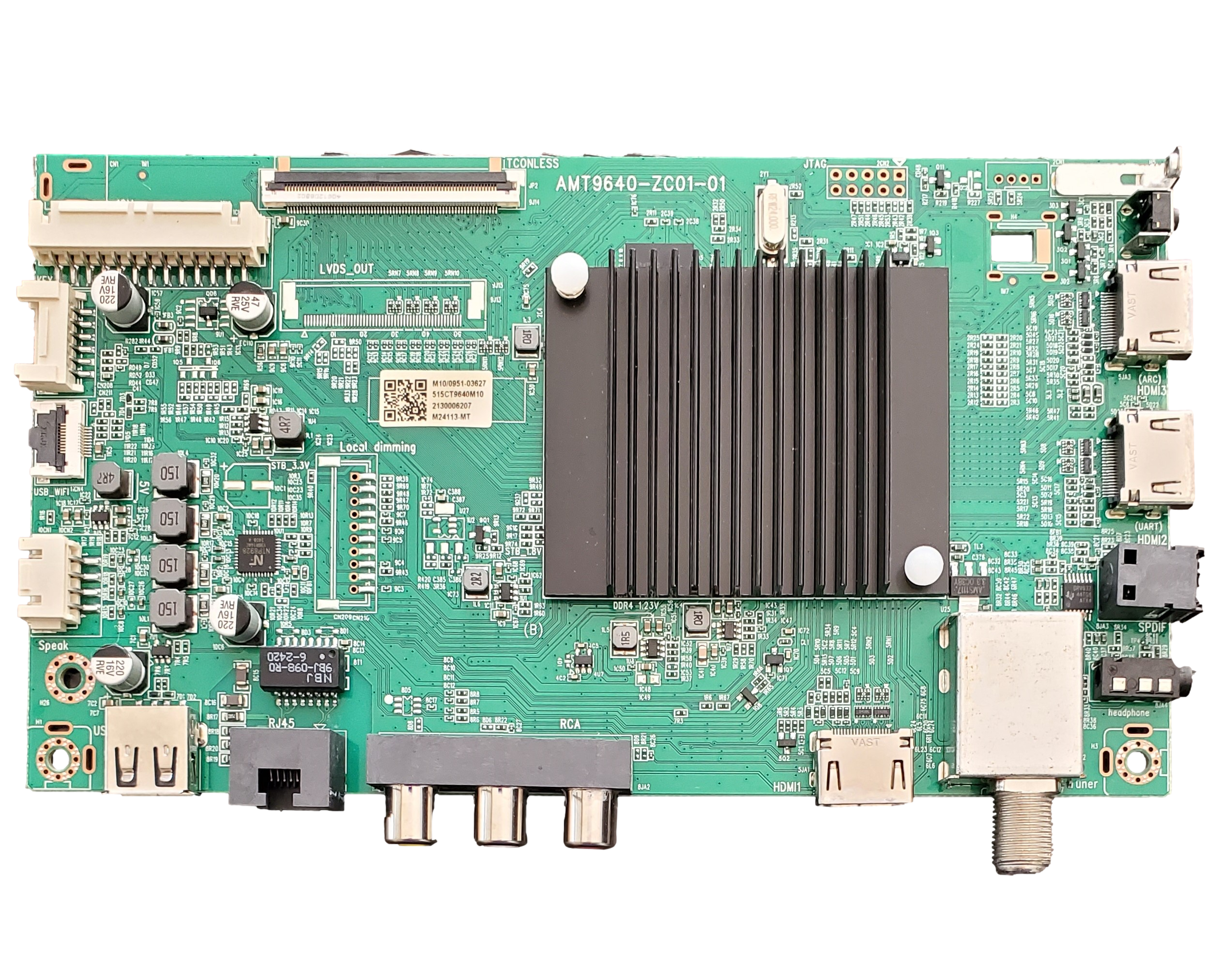 515CT9640M10 Onn Main Board, 515CT9640M10, AMT9640-ZC01-01, M10