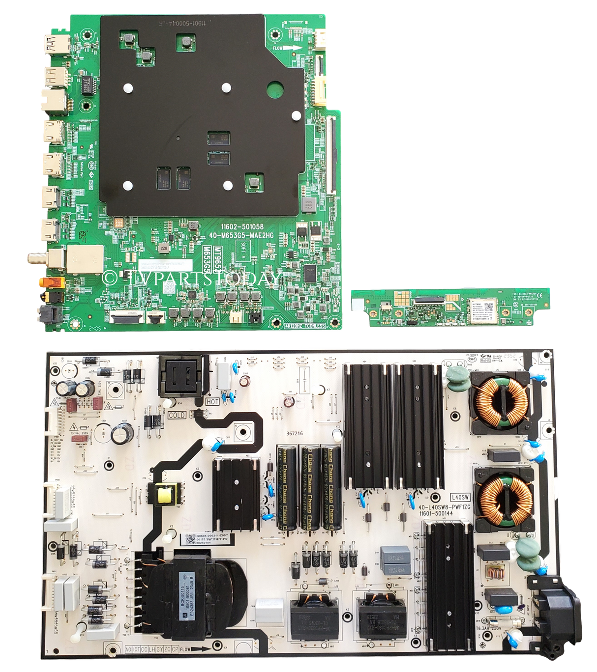 85Q651G TCL TV Repair Parts Kit, 30800-001218 Main Board, G0504-000211 Power Supply, 30112-000016 Wifi, 85Q651G