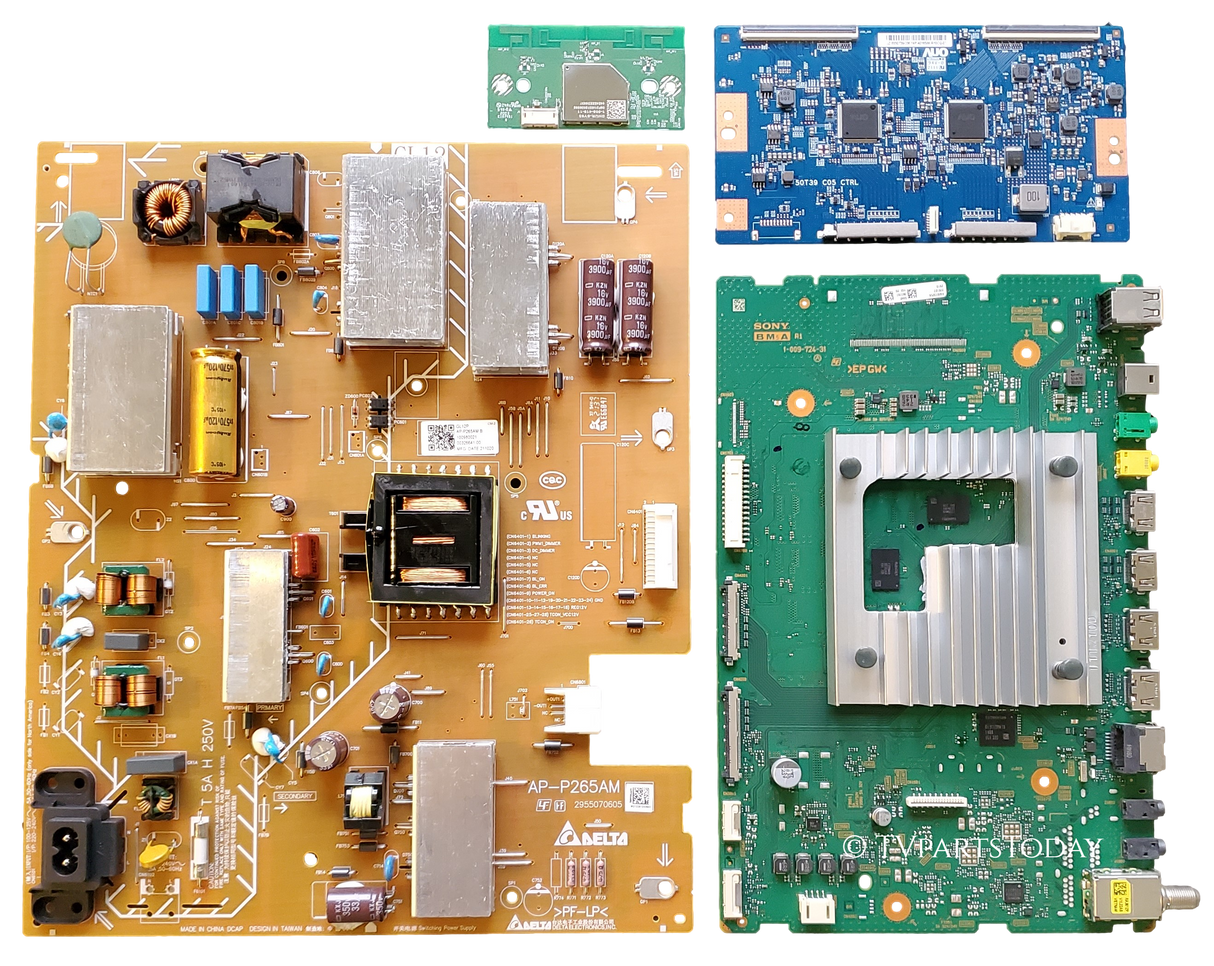 KD-50X85J Sony TV repair parts Kit, A-5027-359-A Main Board, 1-009-800-21 Power Supply, 55.50T39.C06 T-Con, 1-005-419-11 Wifi, KD-50X85J