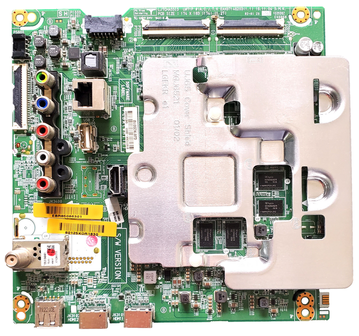 EBR85086301 LG Main Board, EAX67146203(1.1), 85086301, 64425101, 43UJ6200-UA