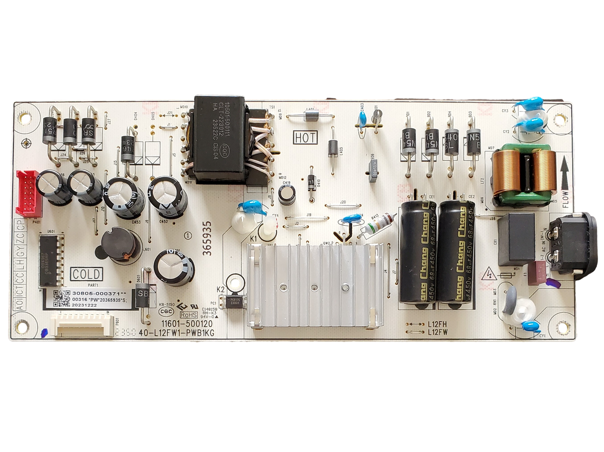 30805-000371 TCL Power Supply Board, 40-L12FW1-PWB1KG,11601-500120, 30805-000371, 43S451