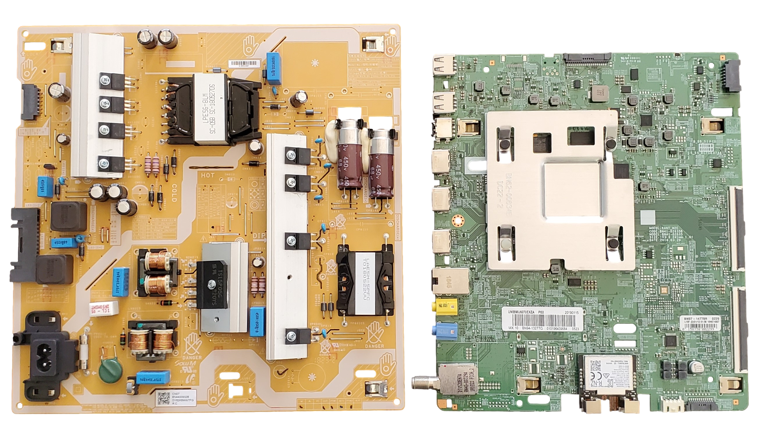 UN58MU6070EXZA Samsung TV Repair Parts kit, BN94-13277G Main