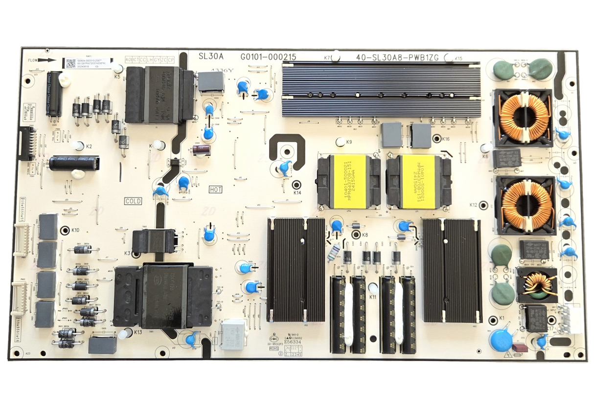 G0504-000310 TCL Power Supply, G0101-000215, 40-SL30A8-PWB1ZG, 75A300W, 75A300PRO