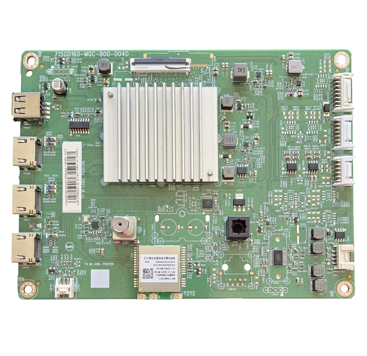 756TXNCB02K015 Vizio Main Board, (G)XNCB02K015010X, 715GD160-M0C-B00-004D, V4K55C-0801